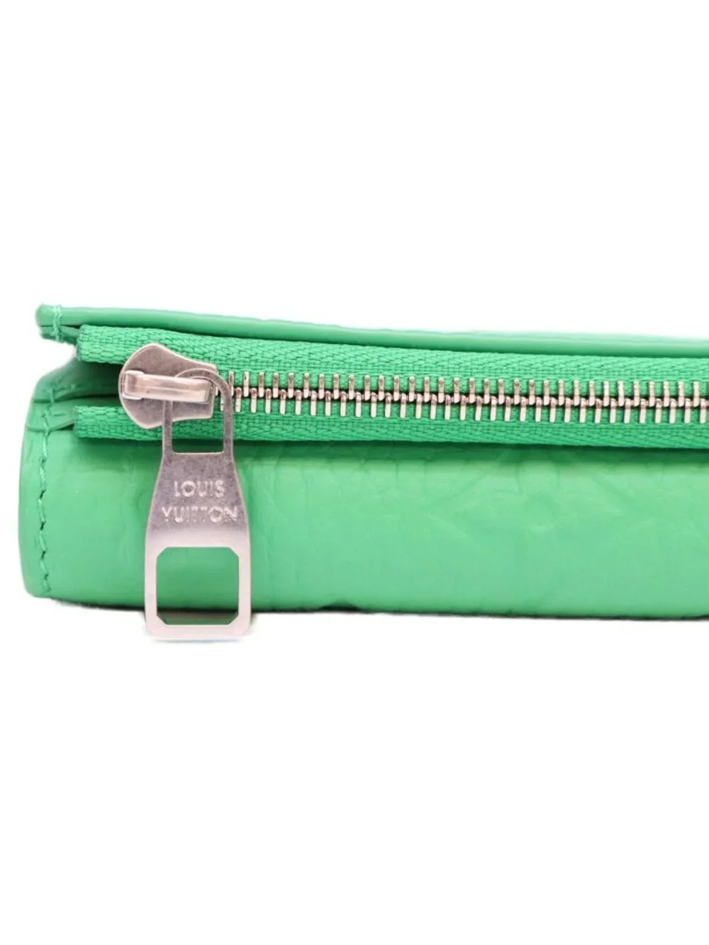 Louis Vuitton Monogram Taurillon Bamboo Green Portefeuille Pilot Trifold Wallet